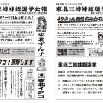 東北三姉妹総選挙公報を公開しました！